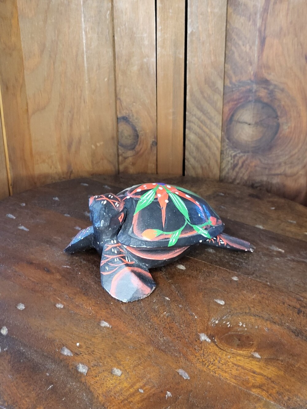 Wooden Turtle Trinket Dish